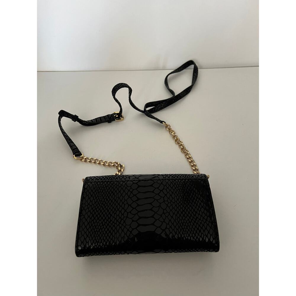 Michael Kors Women's Phone Crossbody Wallet Purse Black Genuine Leather Bag - Picture 4 of 11